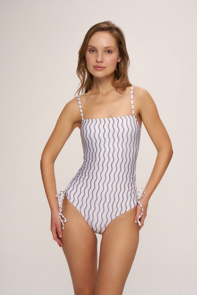 pierre cardin HR23MY011 Alice Thin Strap Sliding Swimsuit - Image 1
