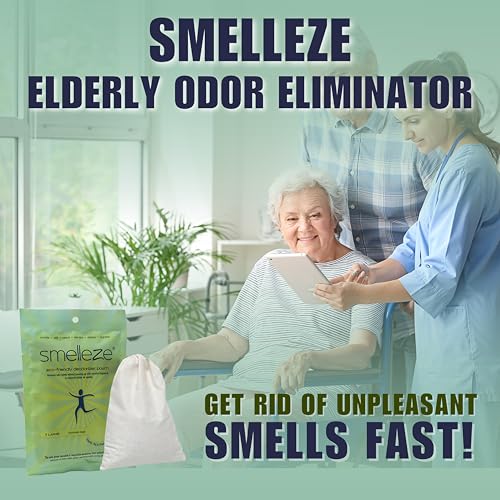 SMELLEZE Reusable Elderly Odor Eliminator & Nursing Home Room Deodorizer Pouch - Works for All Old Age, Sick, Nursing Home, Hospices, Urine, and Feces Smell, 150 Sq. Ft. Coverage - Image 2