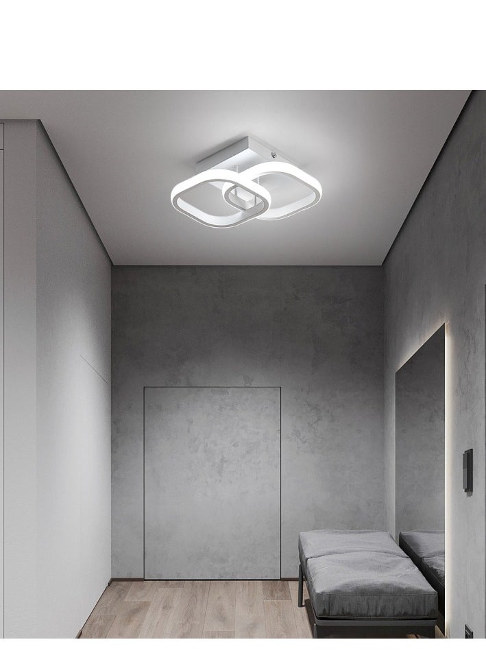 Goeco LED Ceiling Light Square Acrylic Ceiling Light, Modern Bedroom Chandelier for Living Room, Bedroom, Dining Room  - Image 5