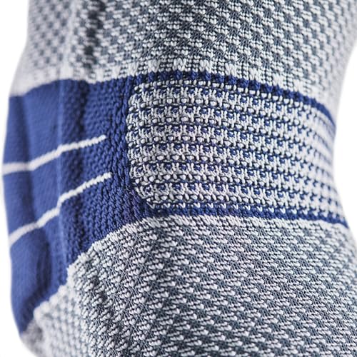 Bauerfeind GenuTrain Knee Support Brace (New Version) - Targeted Support for Pain Relief & Stabilization for Weak, Swollen & Injured Knees & Arthritis - Size 6C, Comfort - Color Titanium - Image 5