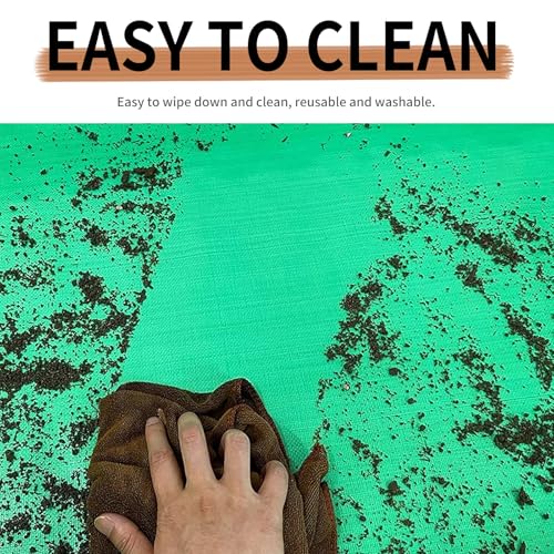 Oncpcare Waterproof Pet Playpen Mat for Rabbits 59×39 in — Protects Floors from Spills and Urine, Easy-Clean Cage Liner for Bunnies and Guinea Pigs (Black) - Image 3