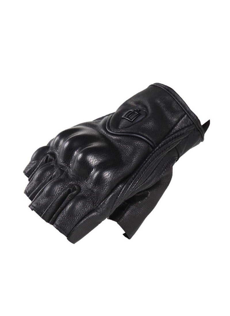 ICON - ICON Half Leather gloves Protective Gear for Motorcycles & Scooters Size Large - Image 1