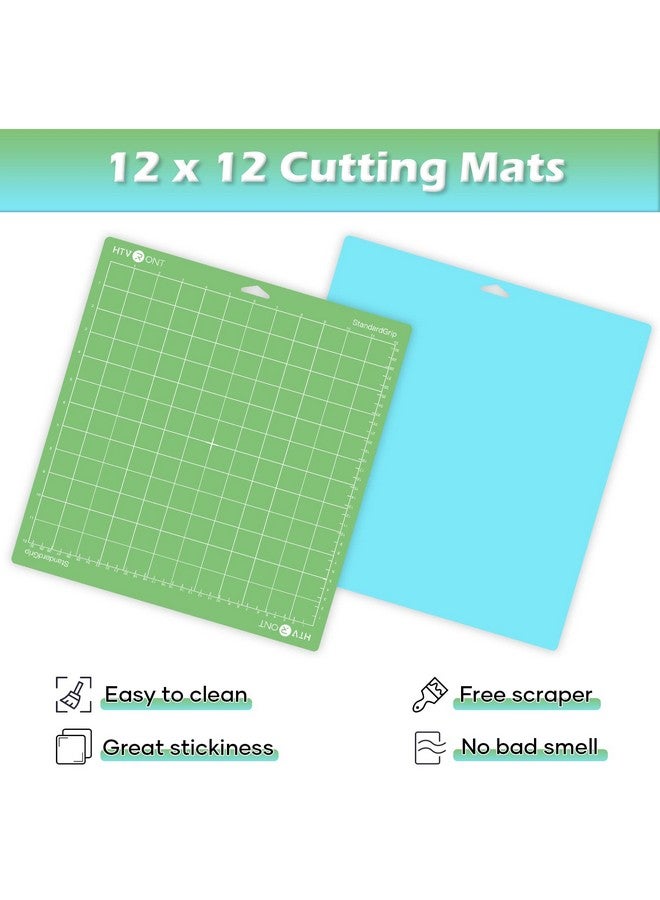 HTVRONT Variety Cutting Mats For Cricut 2 Pack Cutting Mats 12X12 For Cricut Maker/Maker 3/Explore 3/Air/Air 2/One (Lightgrip Standardgrip) Cutting Mats Replacement Accessories For Cricut - Image 4