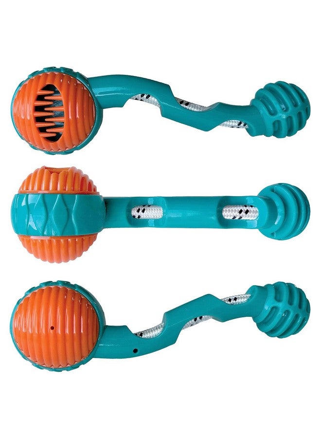 إيميلي بيتس لعبة Hide N Seek Tug-O-Rope لتوزيع المكافآت على أنف الكلاب تصدر أصوات مضغ صريرية للمضغ العنيف وتنظيف الأسنان أثناء التسنين (مطاط طبيعي ناعم غير سام) (شكل عصا) - Image 3