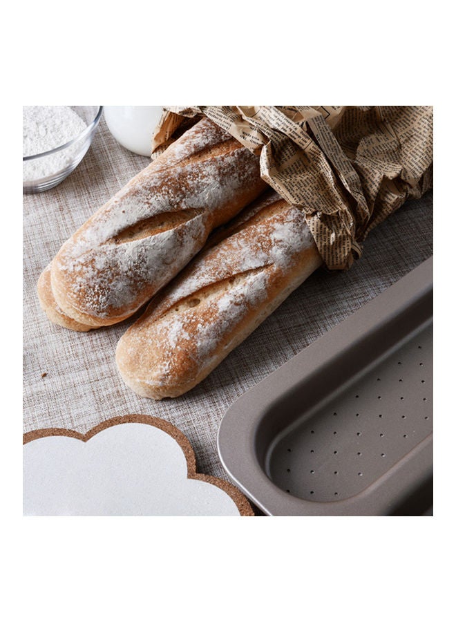Loquat Baguette Pan Baking Tool Silver 32x38x3cm - Image 5