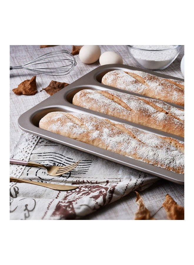 Loquat Baguette Pan Baking Tool Silver 32x38x3cm - Image 3