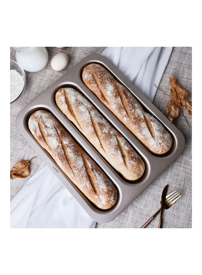 Loquat Baguette Pan Baking Tool Silver 32x38x3cm - Image 1