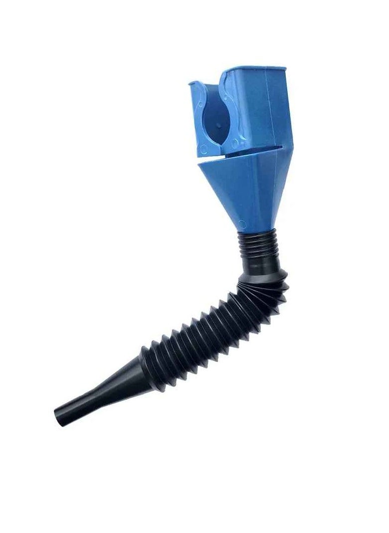 Generic Refueling Funnel, Gasoline Engine Plastic Oil Funnel Filter, Flexible Draining Tool Snap Funnel, All Purpose Automotive Funnel For Cars And Motorcycles, (1pc, Blue)  - Image 1