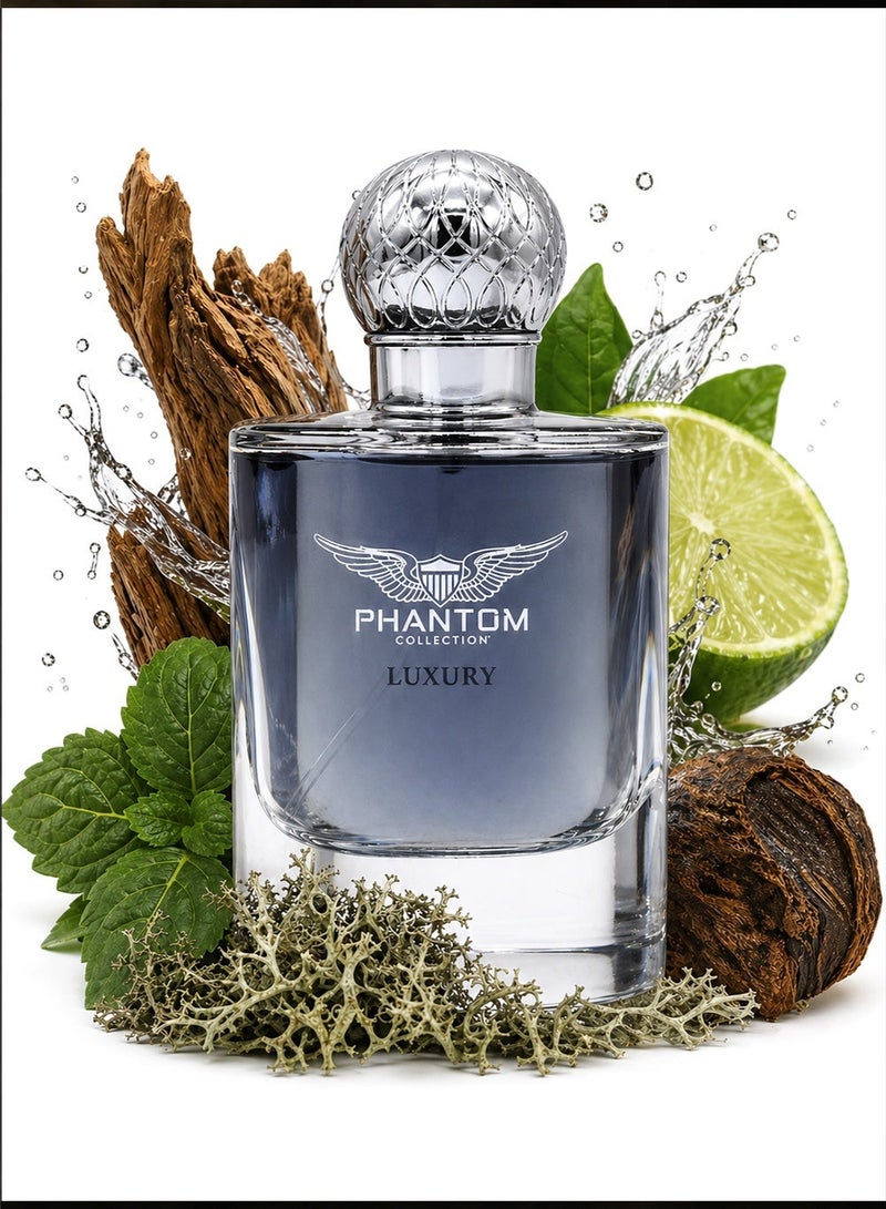 Linea De Bella Phantom Collection Luxury EDP 100ML | Long Lasting Perfume for Men with Oud & Patchouli - Image 1