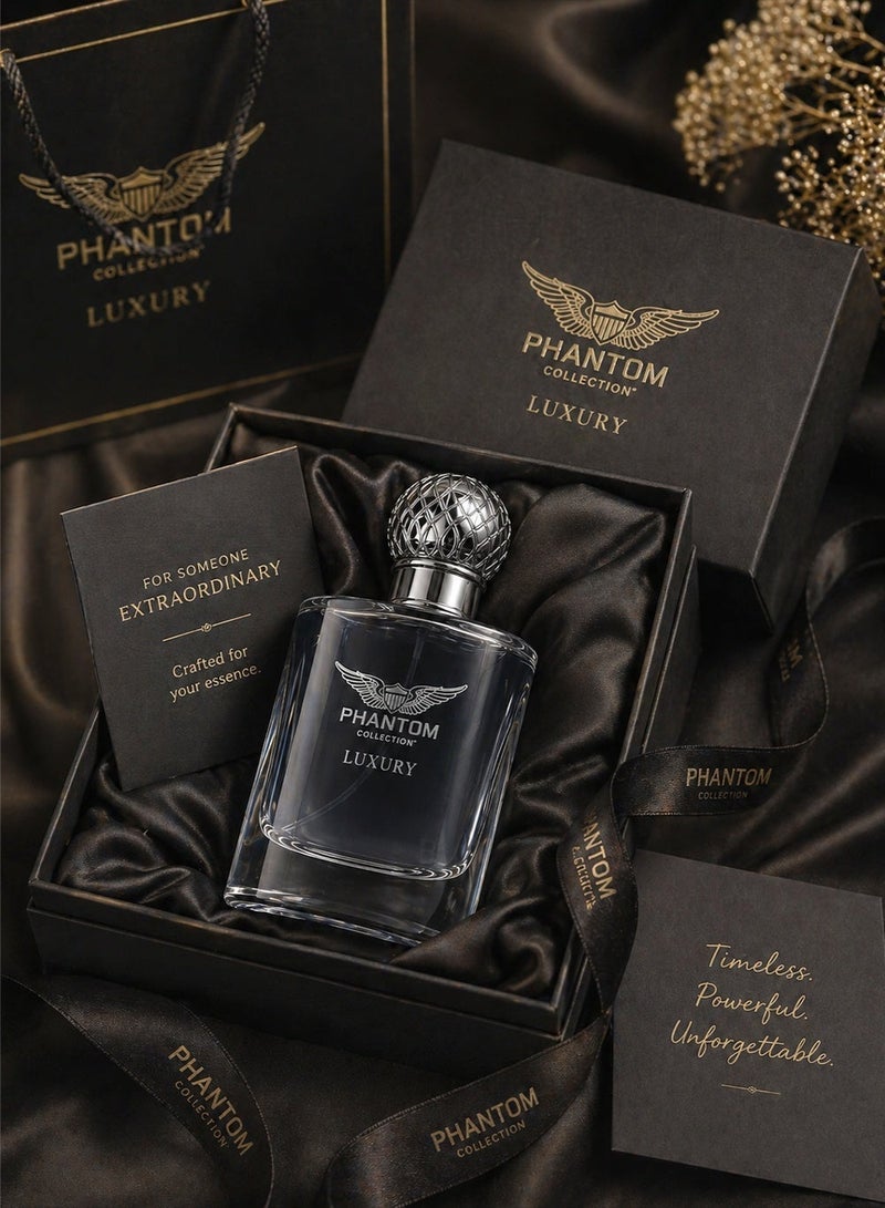 Linea De Bella Phantom Collection Luxury EDP 100ML | Long Lasting Perfume for Men with Oud & Patchouli - Image 4