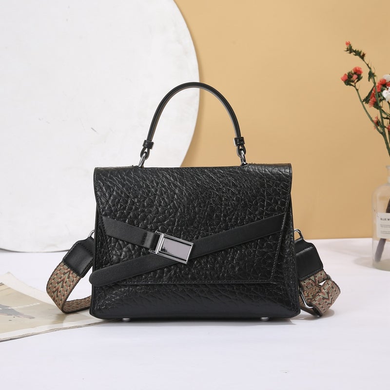 Women'S Bag Special Leather Tote Bag New Hand Bag Top Layer Cowhide Bubble Pattern Shoulder Crossbody Bag 6641 - Image 1