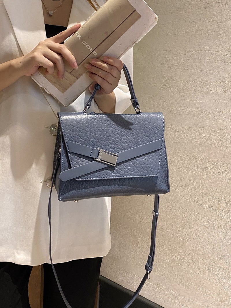 Women'S Bag Special Leather Tote Bag New Hand Bag Top Layer Cowhide Bubble Pattern Shoulder Crossbody Bag 6641 - Image 2