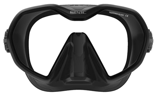 Seac Icona Frameless SingleLens mask for Scuba Diving 100 Made in Italy - Image 3