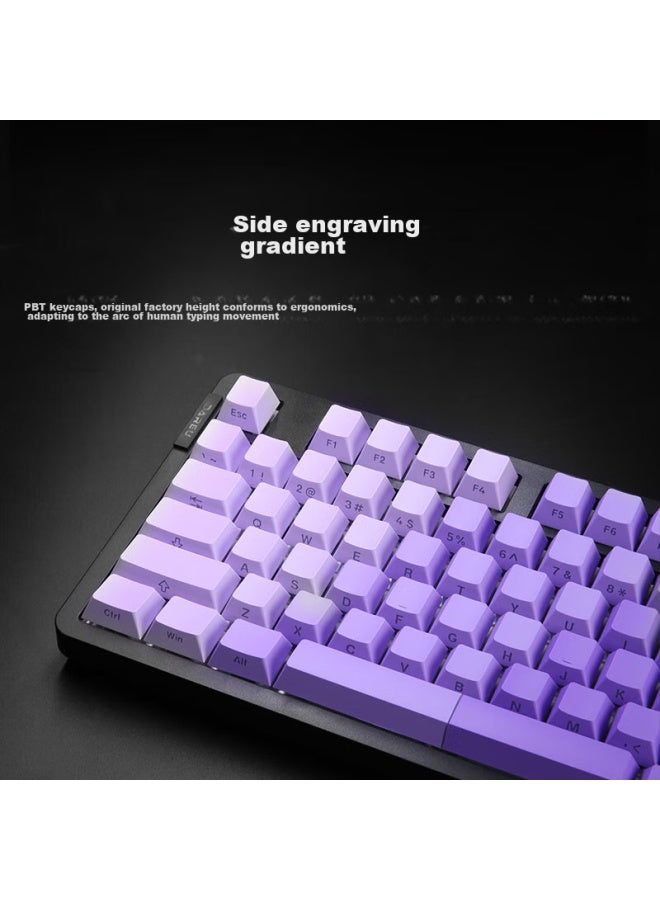 Daryo Dareu Ek87pro Mechanical Keyboard, Wired/wireless/bluetooth Triple-mode Gaming Keyboard, Full Hot-swappable Gasket Structure, Purple Spirit, Yunxiao Switch - Image 4