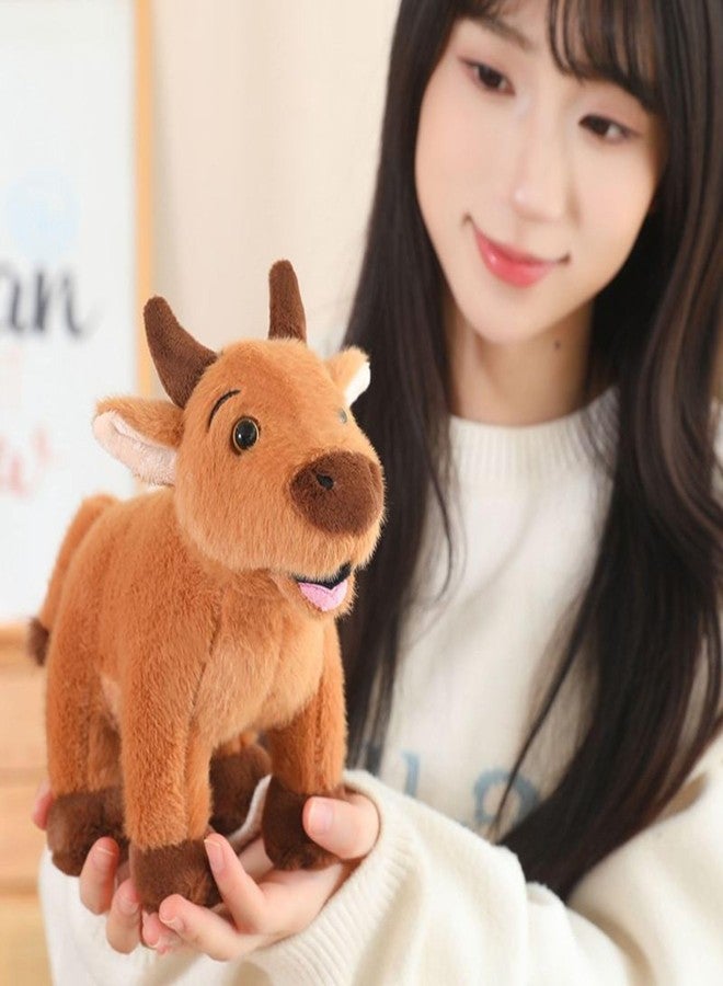 Tickles Cow Soft Stuffed Plush Animal Toy for Kids Boys & Girls Birthday Gift (Color: Brown, Size: 35 cm) - Image 1