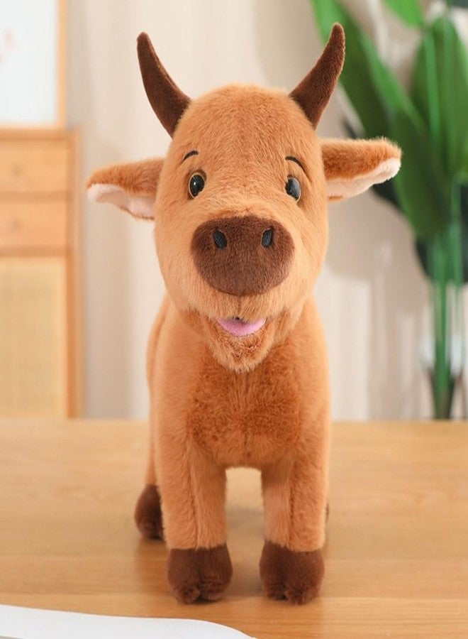 Tickles Cow Soft Stuffed Plush Animal Toy for Kids Boys & Girls Birthday Gift (Color: Brown, Size: 35 cm) - Image 3
