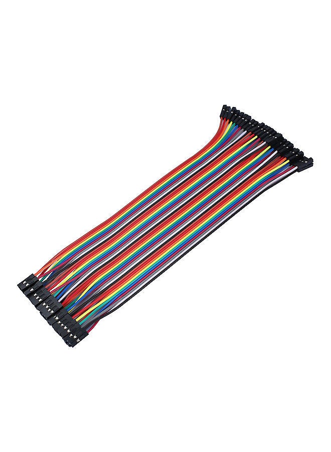 NIBEMINENT 40 Pin Headers Jumper Wire Cable Breadboard Multicolour