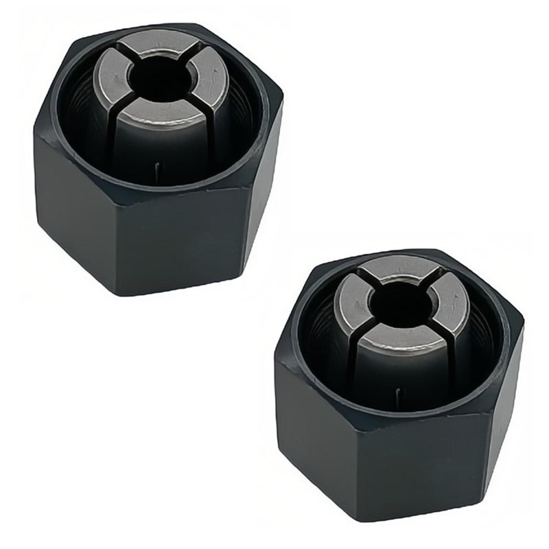 14Inch 635mm Collet and Nut Replacement 2Pack Compatible with Bosch 2610906283 Hitachi 323293 Replaces for DeWalt 32628604