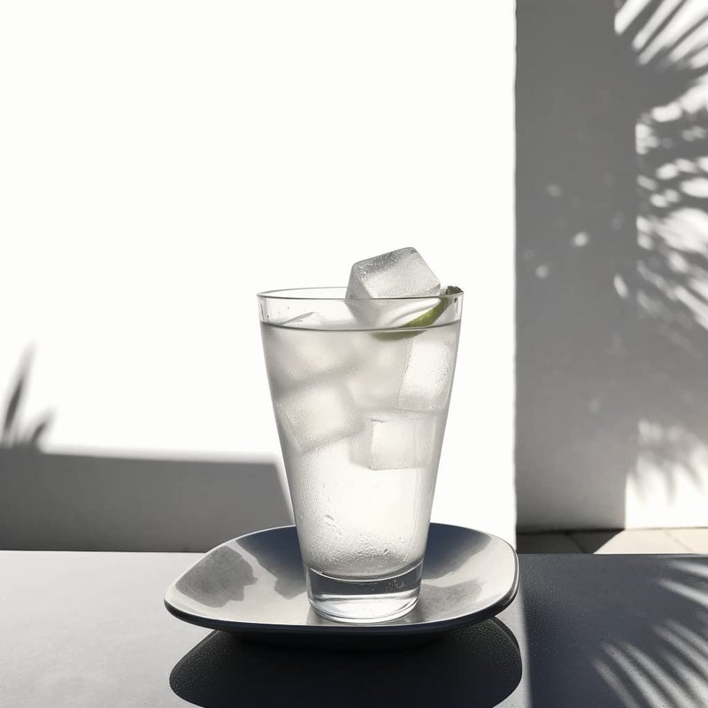 glacio Small Ice Cube Silicone Trays - Covered Flexible Ice Molds with Lids - Set of 2 - Image 4