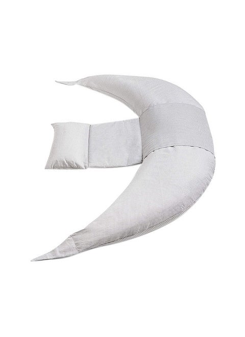 Dreamwizard 12-In-1 Pregnancy And Nursing Pillow With Back Support - 7100 - Grigio Bianco