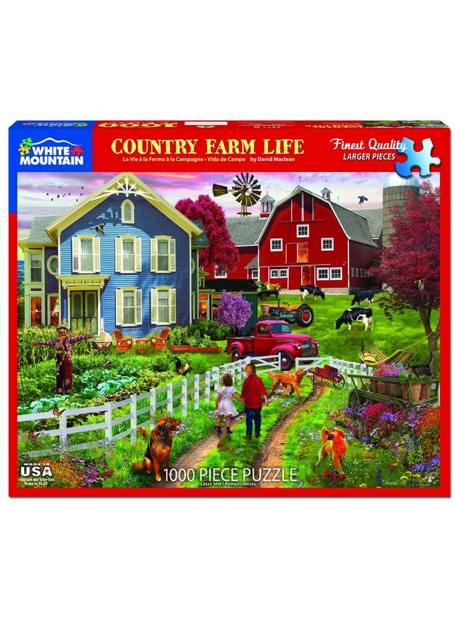 WHITE MOUNTAIN Puzzles Country Farm Life 1000 Piece Jigsaw Puzzle - Image 3