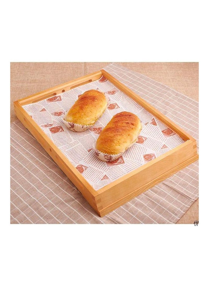 SYOSI 100 Pieces Sandwich Wrapper Waxed Baking Paper Disposable Greaseproof Greaseproof Paper Square Food Wrap Waxed Paper Food Tray Liner for Burger Cake Bread - Image 2