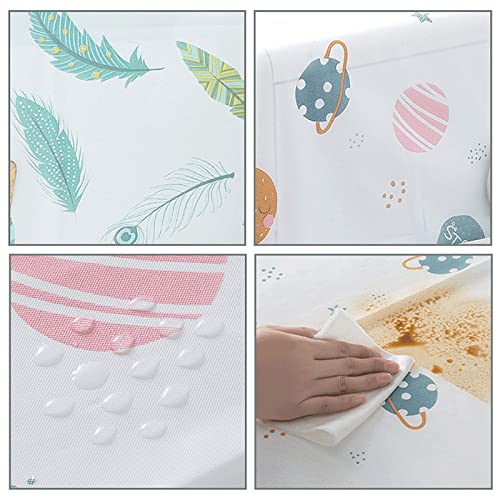 wolpin 1 Pc Top Double Door Fridge Cover | Waterproof Refrigerator Protector with Designer Prints & 6 Utility Pockets for Kitchen Organization - Image 3