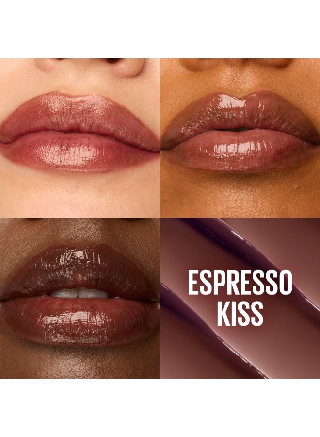 ميبلين نيويورك ميبيلين نيويورك ليفتِر جليز أويل بالم،مرطب شفاه لامع بحمض الهيالورونيك، ترطيب يدوم حتى 24 ساعة، إسبريسو كيس 010 - Image 5