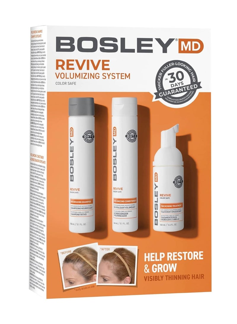 BOSLEYMD BosleyMD BosRevive Color Safe Nourishing Shampoo & Conditioner & Kit for Noticeably Thinning Hair, (Color Safe)  - Image 1