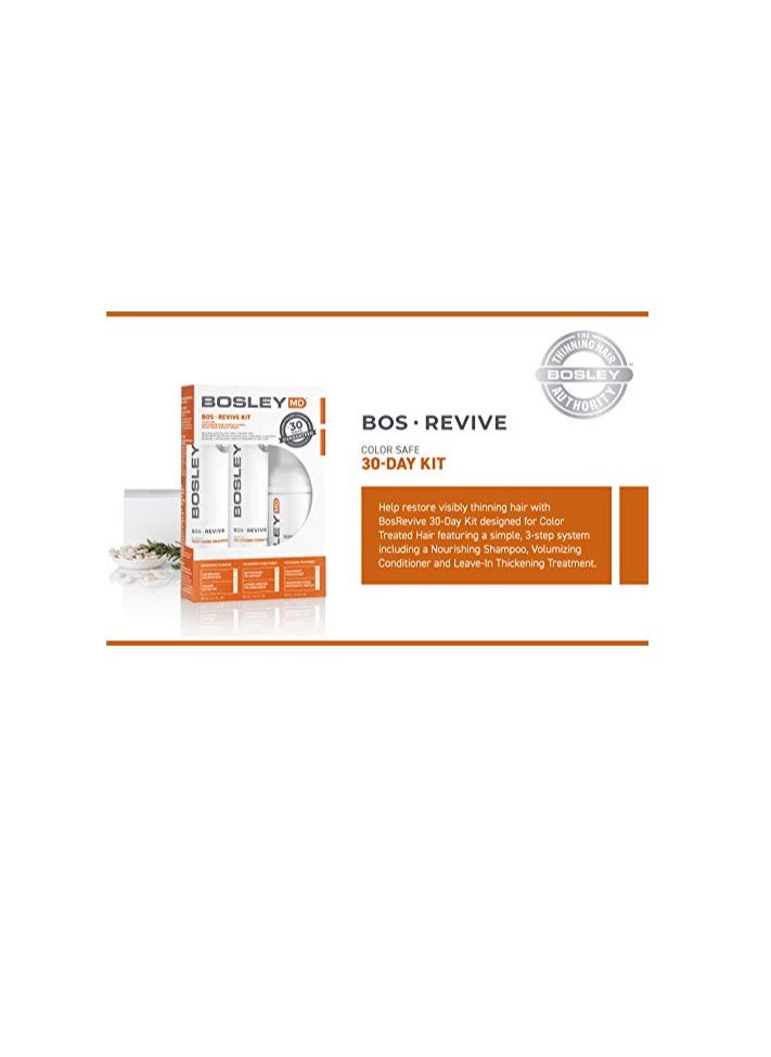 BOSLEYMD BosleyMD BosRevive Color Safe Nourishing Shampoo & Conditioner & Kit for Noticeably Thinning Hair, (Color Safe)  - Image 4