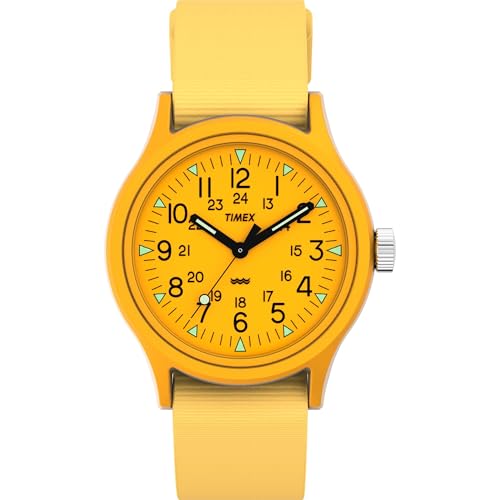 TIMEX Military 36 mm Yellow Dial Men Analog Watch- TW2W91200 - Image 1