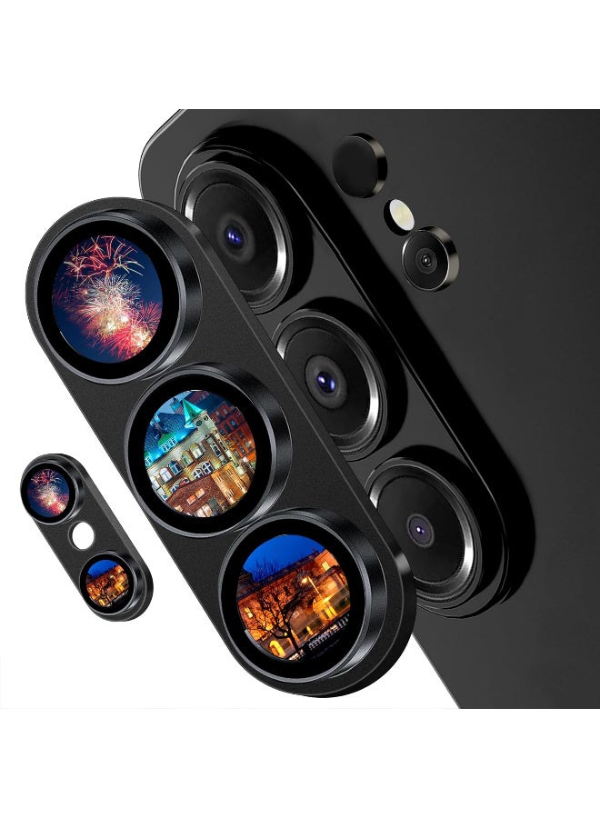 for Samsung Galaxy S26 Ultra Camera Lens Protector, One-piece Metal Manufacturing, 9H Tempered Glass Covers, One-Click Installation, Ultra-Tough HD, Anti Scratch & Fingerprint Shatterproof, S26 Ultra Cover Accessories
