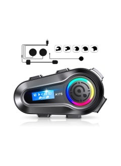 Motorcycle Helmet Bluetooth Headset, 2 Riders Intercom Headphone, Motorcycle Helmet Speakers, with Noise Cancellation & Music Sharing, for Motorcycling Riding Skiing Climbing, Intercom Headset