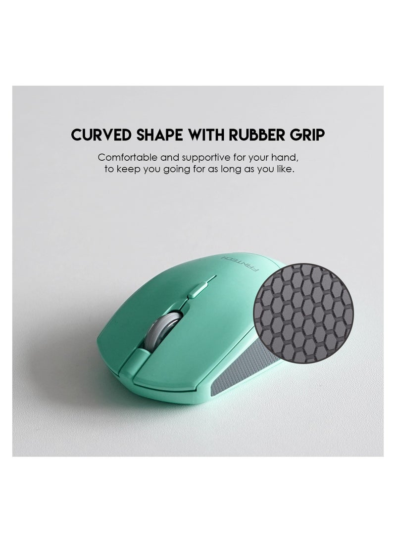 FANTECH W190 Silent Switch Ambidextrous Office Mint Mouse , Supports both Bluetooth & 2.4GHz wireless  - Image 3