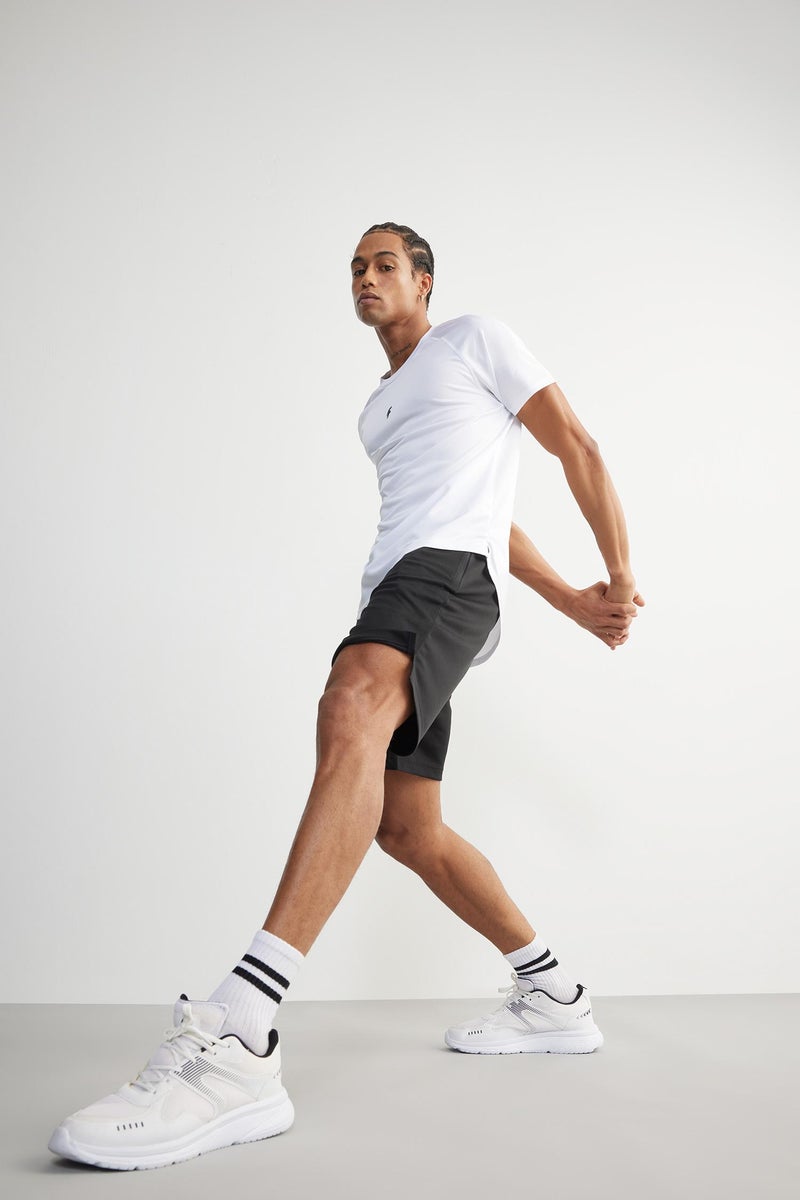 DeFacto Black Man DeFactoFit Slim Fit Sports Standard Leg Shorts Casual - Image 2