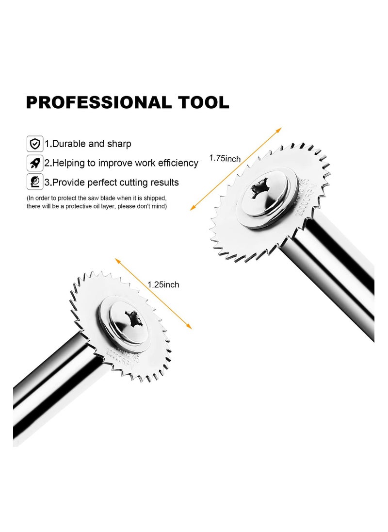 PVC Pipe Inside Cutter, with 1/4 Hex Shank, Plumbing Internal Plastic ABS Pipe Cutter, 1-1/4 u0026 1-3/4 Or Larger Diameter, with Wire Saw for Indoor Outdoor Pipe Improvement (4Pcs Saw Blades)  - Image 3