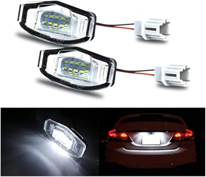 QASULER 2Pcs 6000K White License Plate Light - Image 2