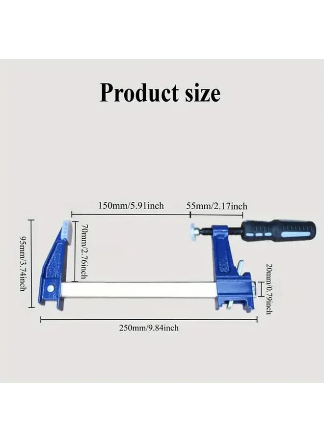 Blue Heavy Duty Quick Release F Clamp For Stone Fixing Woodworking - Image 2