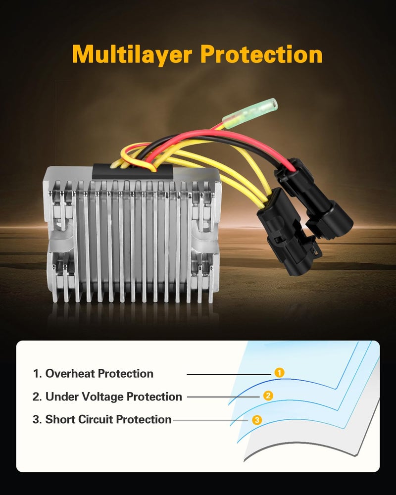 OCPTY Voltage Regulator Rectifier Fits Polaris Sportsman 500, Trail Blazer 330, Trail Boss 330 - Image 2