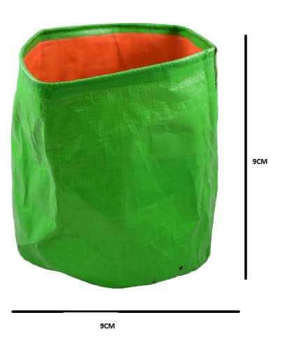 Coir garden Terrace Gardening HDPE Grow Bags for Vegetable Plants and Gardening (9" x 9" inches) (22x22cm)(Pack of 10) - Image 2