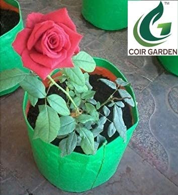 Coir garden Terrace Gardening HDPE Grow Bags for Vegetable Plants and Gardening (9" x 9" inches) (22x22cm)(Pack of 10) - Image 3