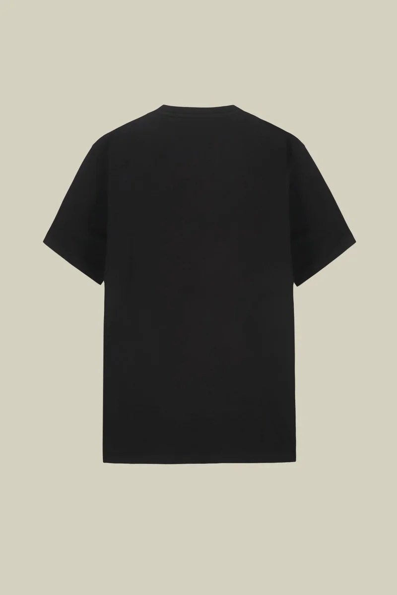 Doppelganger Black Men's short-sleeved T-shirt in 100% cotton jersey - Black for Men | Best Price UAE