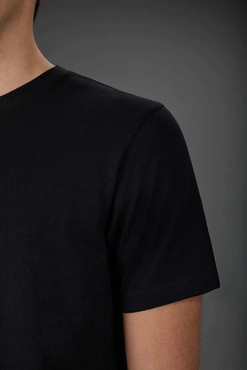 Doppelganger Black Men's short-sleeved T-shirt in 100% cotton jersey - Black for Men | Best Price UAE