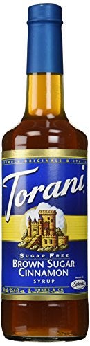 Torani شراب سكر بني وقرفة من توراني خالي من السكر 254 أونصة سائلة عبوة من 1 - Image 1