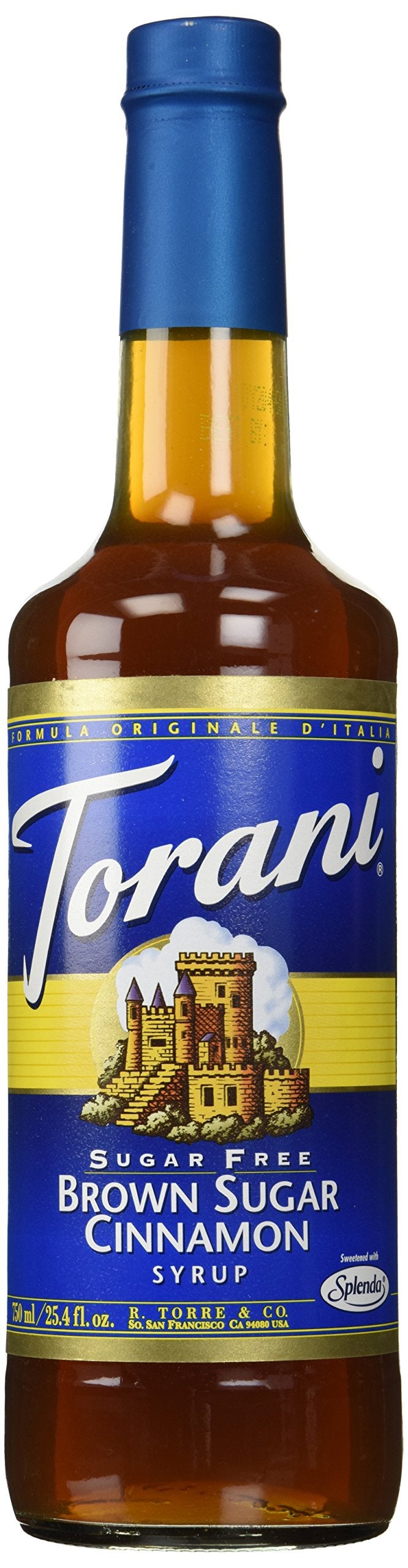 Torani شراب سكر بني وقرفة من توراني خالي من السكر 254 أونصة سائلة عبوة من 1 - Image 3