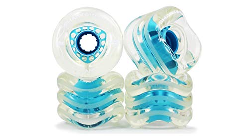 Shark Wheel 72MM, 78A DNA Clear with Blue Hub DNA - Image 1