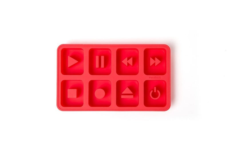CONNECTWIDE CONNECTWIDE� Music Inspired Whiskey Silicone Ice Tray Cube Mold- Cake, Chocolate, Smart Cooking tool etc., The Chillers Silicone Ice Cubes Mold / Ice Cubes Tray. The Chillers. Unusual Music Inspired Whiskey Ice Tray (8 cubes per tray) Red Color.  - Image 3