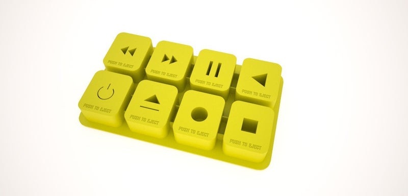 CONNECTWIDE CONNECTWIDE� Music Inspired Whiskey Silicone Ice Tray Cube Mold- Cake, Chocolate, Smart Cooking tool etc., The Chillers Silicone Ice Cubes Mold / Ice Cubes Tray. The Chillers. Unusual Music Inspired Whiskey Ice Tray (8 cubes per tray) Red Color.  - Image 2
