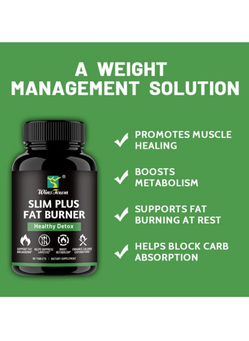 Metabolism Boosting Detox Tablets, Supports Health and Cleansing, 60 Tablets