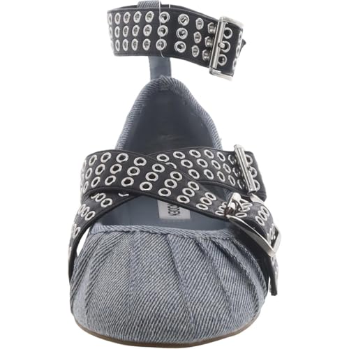 Steve Madden Womens Bryar Ballet Flat Denim Multi 6 - Image 3